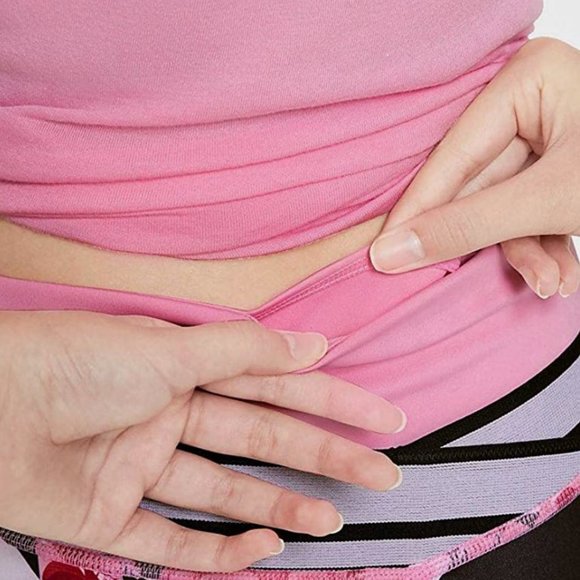 Nike One Big Girl's Training Tights Pink/Royal Pulse Large - Picture 4 of 7